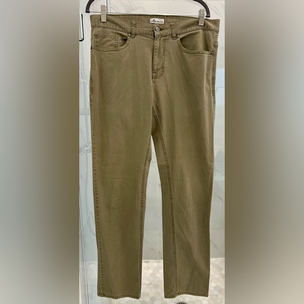Men’s Peter Millar Green/Khaki Pants